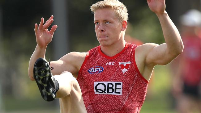 Punters are game making SuperCoach disappointment Isaac Heeney the third most popular Swan. Picture: Phil Hillyard