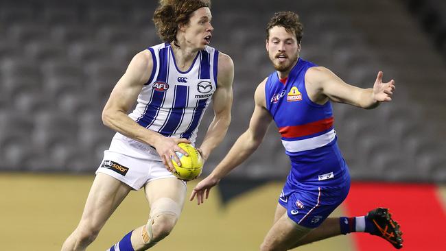 Western Bulldogs v North Melbourne at Marvel Stadium. Ben Brown of the Kangaroos. Pic: Michael Klein