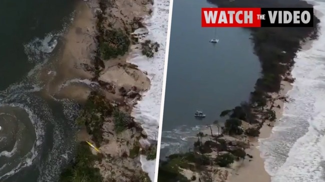 Bribie Island erodes after abnormally high tides