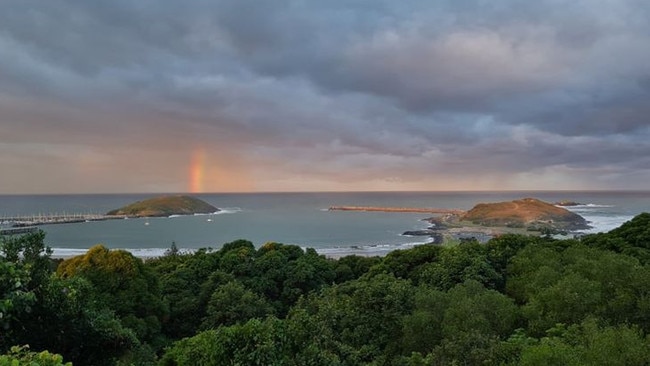 Emilly Hambly with a magnificent photo overlooking Coffs Harbour.