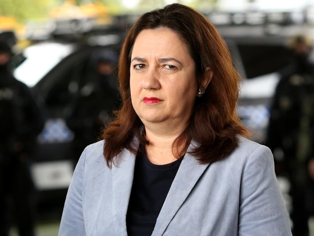 Even Queensland Premier Annastacia Palaszczuk has a blind spot when it comes to celebrities skipping hotel quarantine. Picture: Tim Marsden.