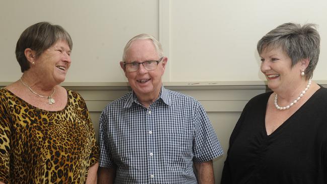 Peter Dougherty (middle) as president of the Grafton Community Bus in 2016.