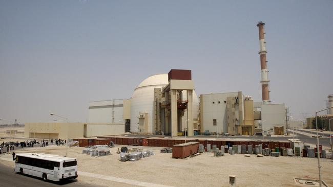 The reactor building of the Bushehr nuclear power plant in Iran.