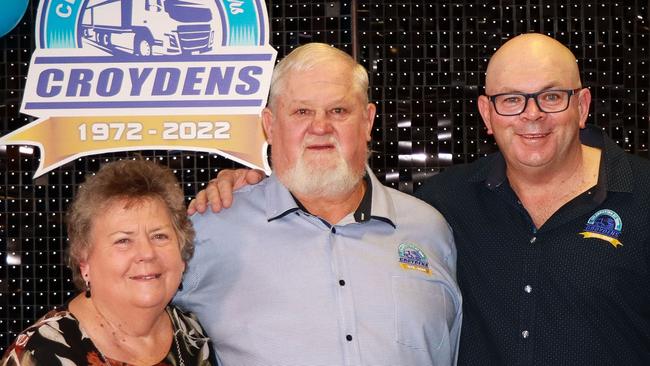 Patrice Croyden, John Croyden and Stefan Tomerini celebrating JT &amp; PA Croyden"s 50 year anniversary. Photo: Contributed