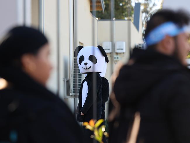 ADELAIDE, AUSTRALIA - NewsWire Photos March 30,  2021: Protesters outside the South Australian Chinese consulate in Adelaide. Picture: NCA NewsWire / David Mariuz