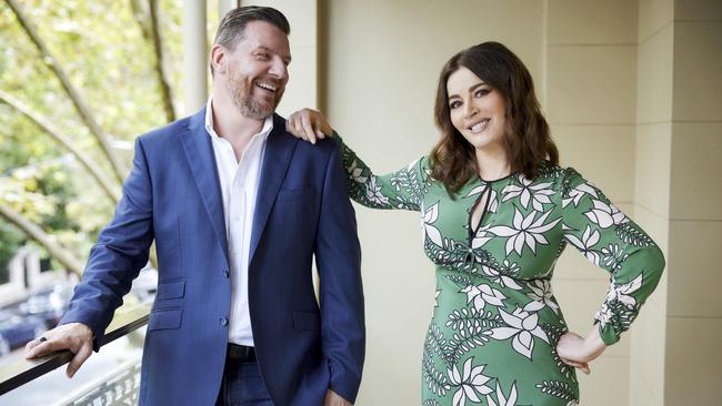 Nigella Lawson joined My Kitchen Rules star Manu Feildel in the new season on Ch 7. Picture: Jeremy Greive