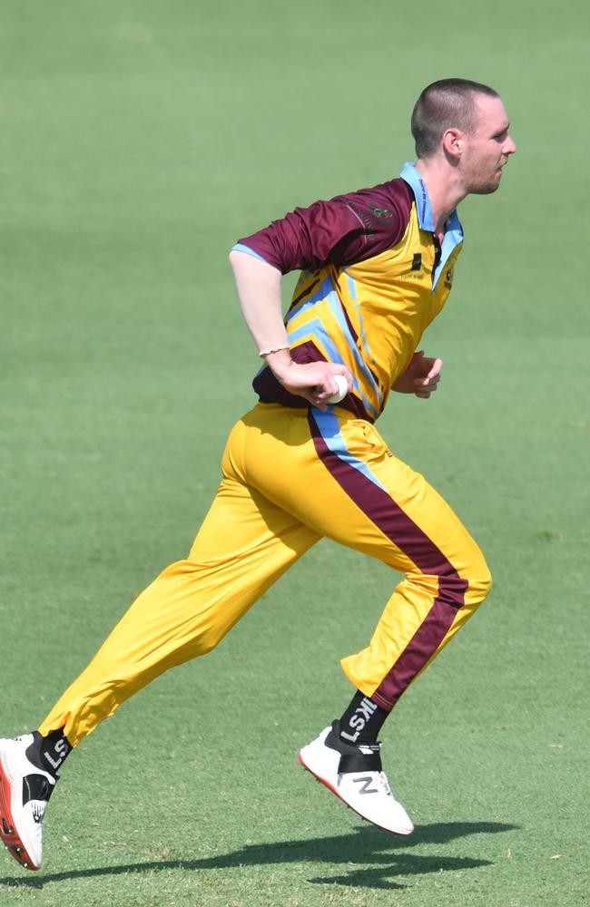 One day cricket game between North Queensland and Central Queensland at Riverway. Central Queensland's Callum McMahon. Picture: Evan Morgan