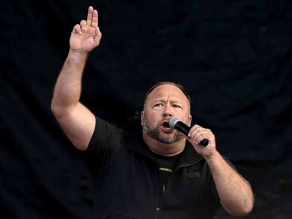 InfoWars host Alex Jones. Picture: Olivier Douliery/AFP