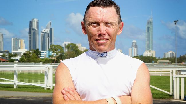 Horse racing on the Gold Coast. Jockey Chris Munce. Pic Jono Searle.