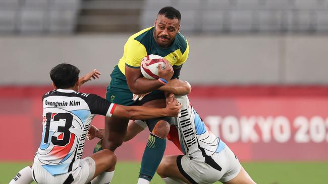 Samu Kerevi played for the Australian Sevens team at the Tokyo Olympics in 2021. Picture: Dan Mullan/Getty Images