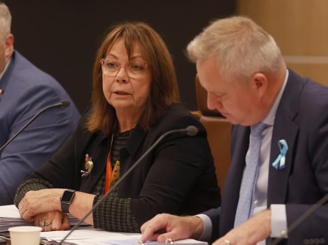 Jenny Gale, now former Secretary Department of Premier and Cabinet. Commission of Inquiry committee with Premier Jeremy Rockliff. Picture: Nikki Davis-Jones