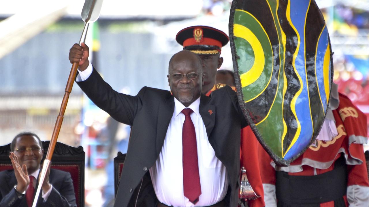 Tanzania’s President John Magufuli has been accused of ignoring coronavirus sweeping through the country. Picture: AP Photo/Khalfan Said.