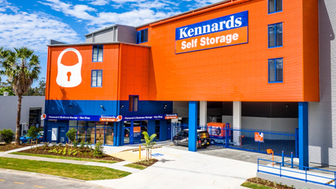 A man’s body has been found inside a Kennards Self Storage warehouse on Queensland’s Gold Coast. Picture: Kennards