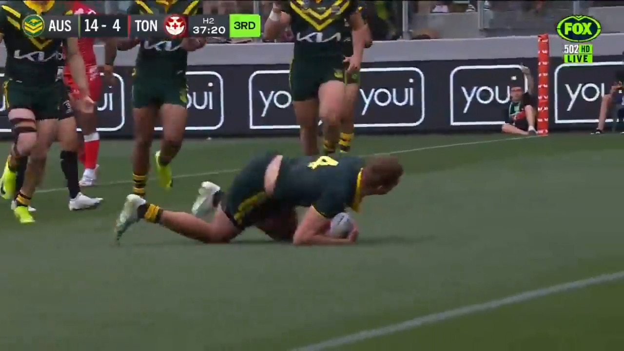 Second try from Trbojevic puts Australia in control