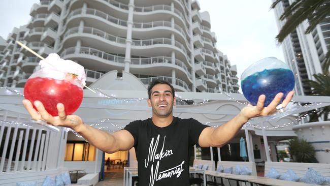 Shammi Prasad at his bar. Picture: Mike Batterham