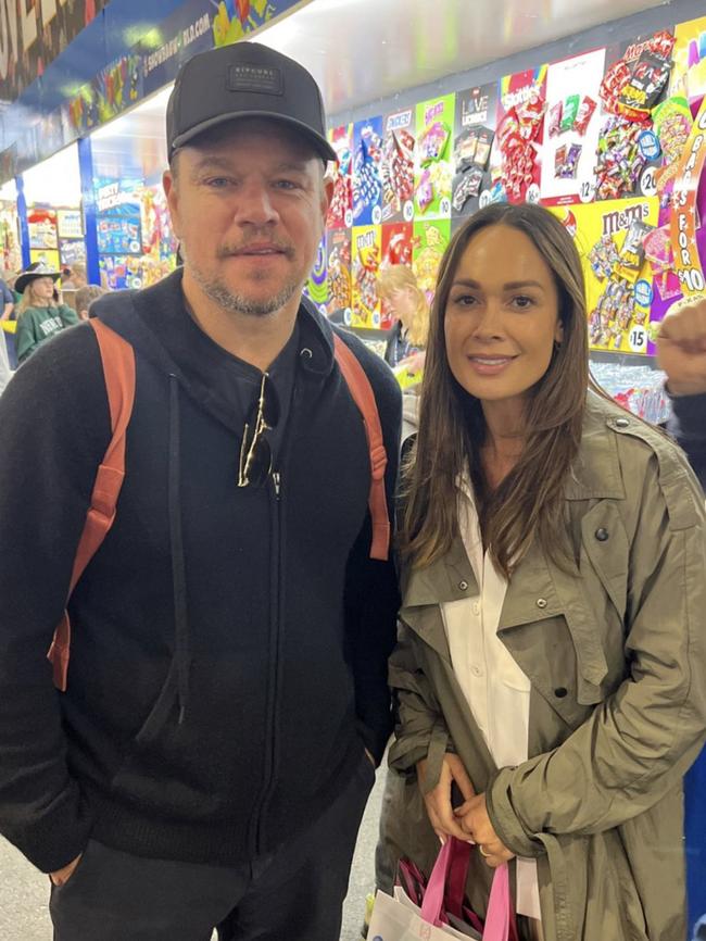 Matt Damon with Kayla Boyd