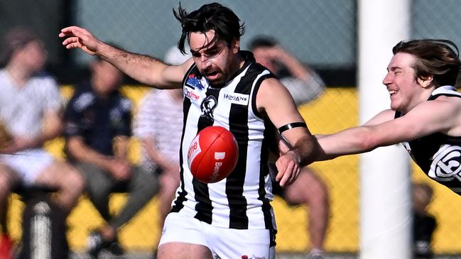 Daniel Couwenberg in action for Wallan. Picture: Andy Brownbill