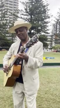 Eric Bibb giving a sneak peak of what's to come at iconic Blues festival