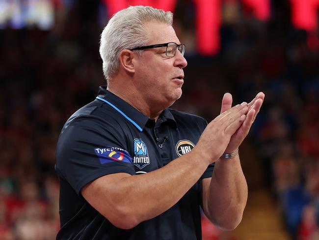 Melbourne United coach Dean Vickerman is upbeat after his side found its mojo against Perth, but is acutely aware of the challenge ahead. Picture: Getty Images