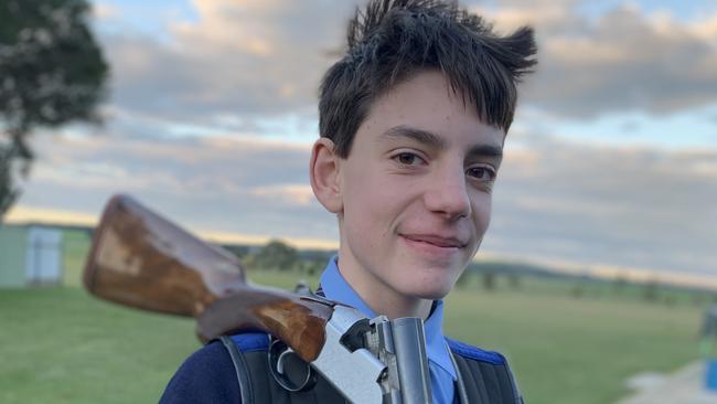 Hamilton and Alexandra College boarder Charlie Clancy has taken up clay pigeon shooting since he joined the school mid-year and is a natural.