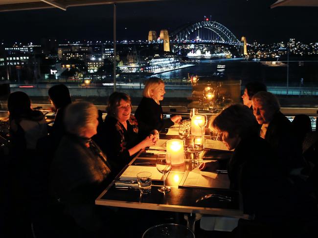 Cafe Sydney at Circular Quay in Sydney has great views for diners too. Picture: Toby Zerna