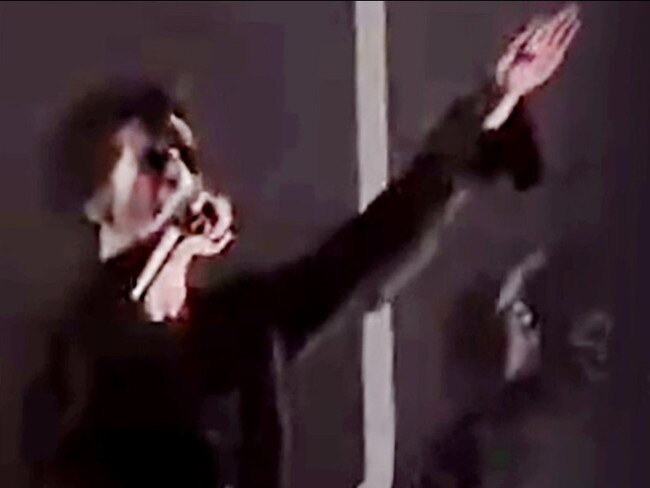 Matty Healy was accused of performing a Nazi salute on stage.