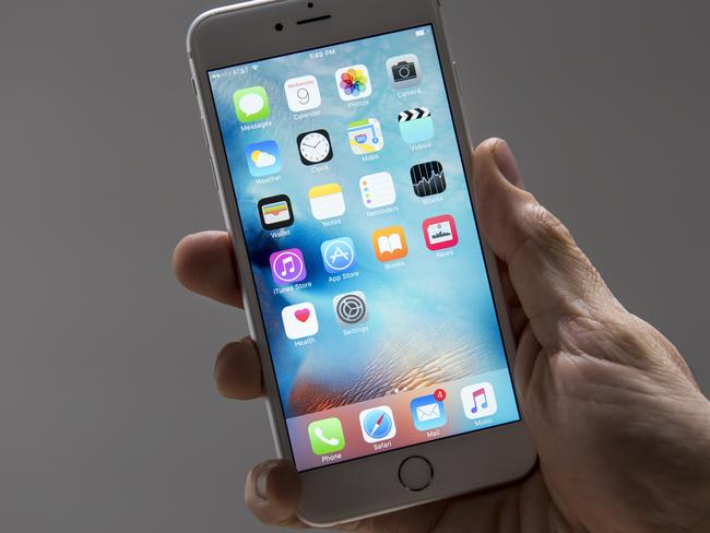 The Apple Inc. iPhone 6s Plus smartphone is displayed for a photograph after a product announcement in San Francisco, California, U.S., on Wednesday, Sept. 9, 2015. Apple Inc. unveiled a wide-ranging lineup of new products, including updated iPhones, a revamped TV set-top box for playing games and watching videos, and a bigger iPad designed for business customers. Photographer: David Paul Morris/Bloomberg