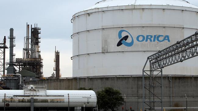 The Orica plant on Kooragang Island in Newcastle. The state government ordered it to be shut down, following the plant's third chemical spill in as many months.