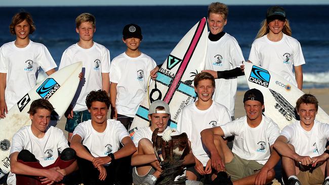 Maroubra United Boardriders will defend their Vissla Junior Kirra Teams Championships Title on the Gold Coast this weekend. Picture: Jane Dempster/AAP.