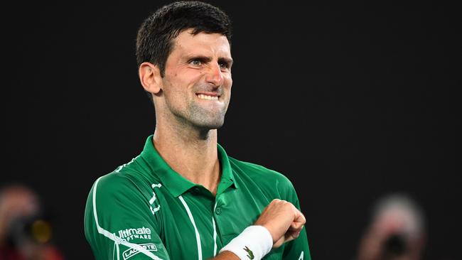 Last year’s Australian Open champion Novak Djokovic. Picture: AFP