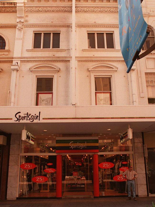 Sportsgirl’s original store in Rundle Mall. Picture: Advertiser Library