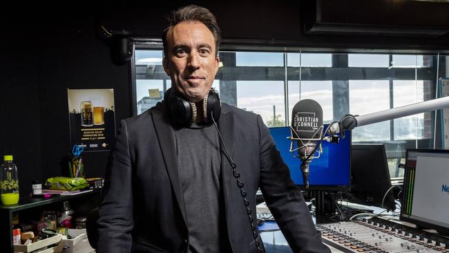 GOLD FM breakfast host Christian O'Connell has taken out top spot for the ninth consecutive survey. Picture: Jake Nowakowski.