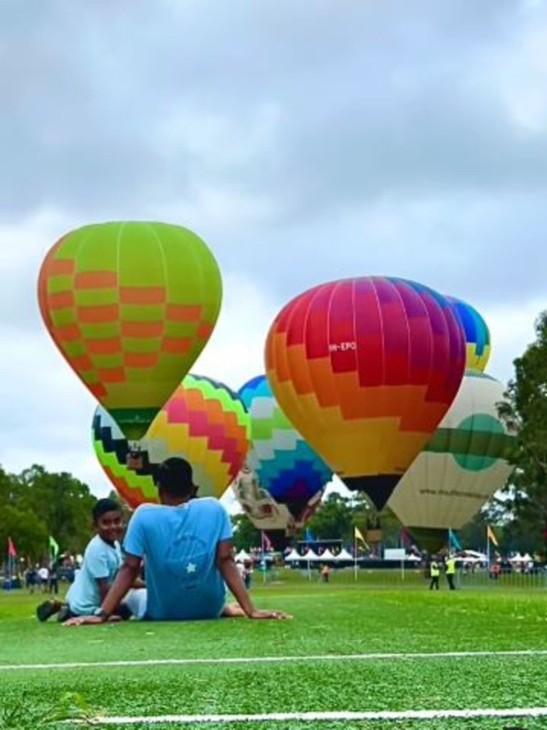 A hot-air balloon show was also one for the books. Picture: Instagram