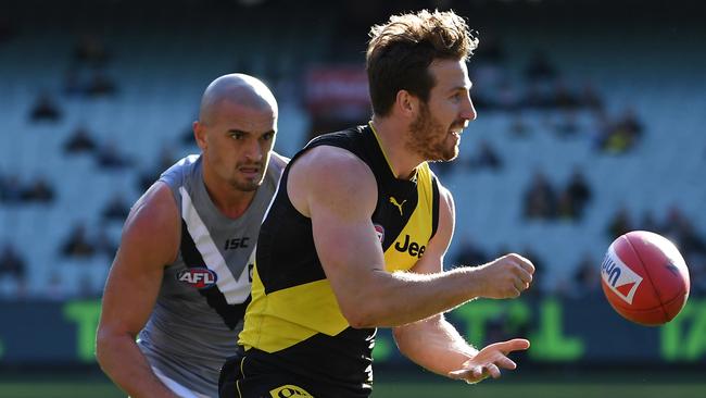 Kane Lambert’s unexpected “gap year” helped him enormously for his eventual AFL career. Picture: AAP/Julian Smith