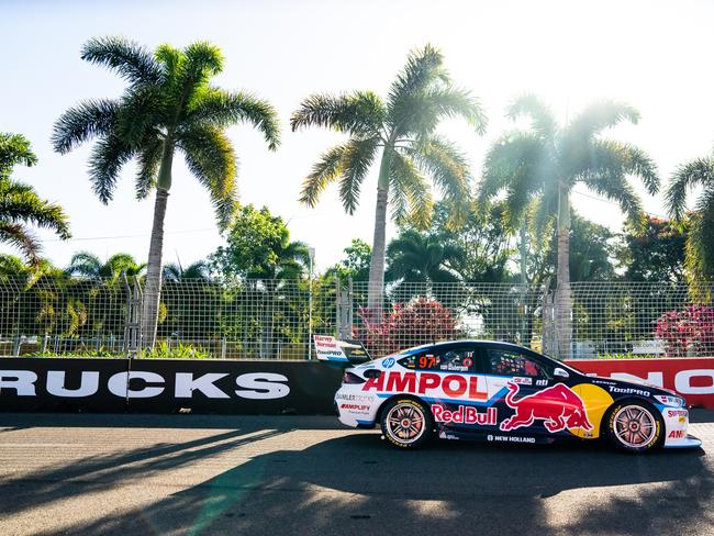 Shane van Gisbergen driver in the Red Bull Ampol Holden Commodore ZB during practice for the Townsville 500 round of the 2022 Supercars Championship round at Reid Park on July 8, 2022 in Townsville. Picture: Daniel Kalisz/Getty Images