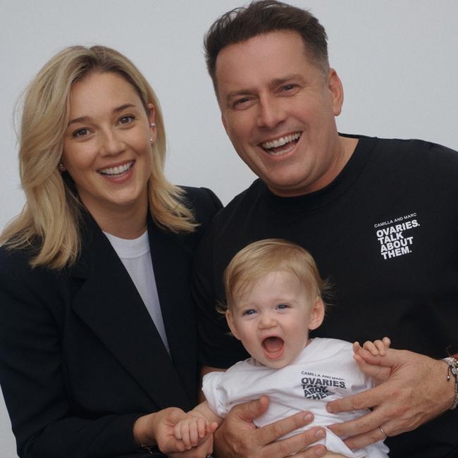 Karl and Jasmine Stefanovic with daughter Harper