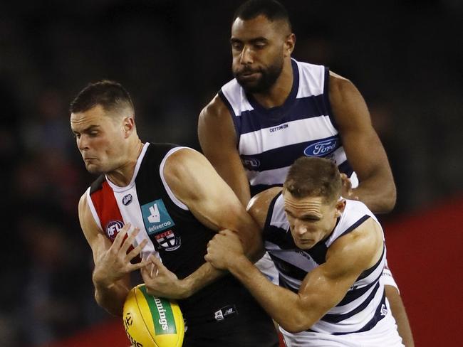 Brad Crouch later returned to the field. Picture: Getty Images