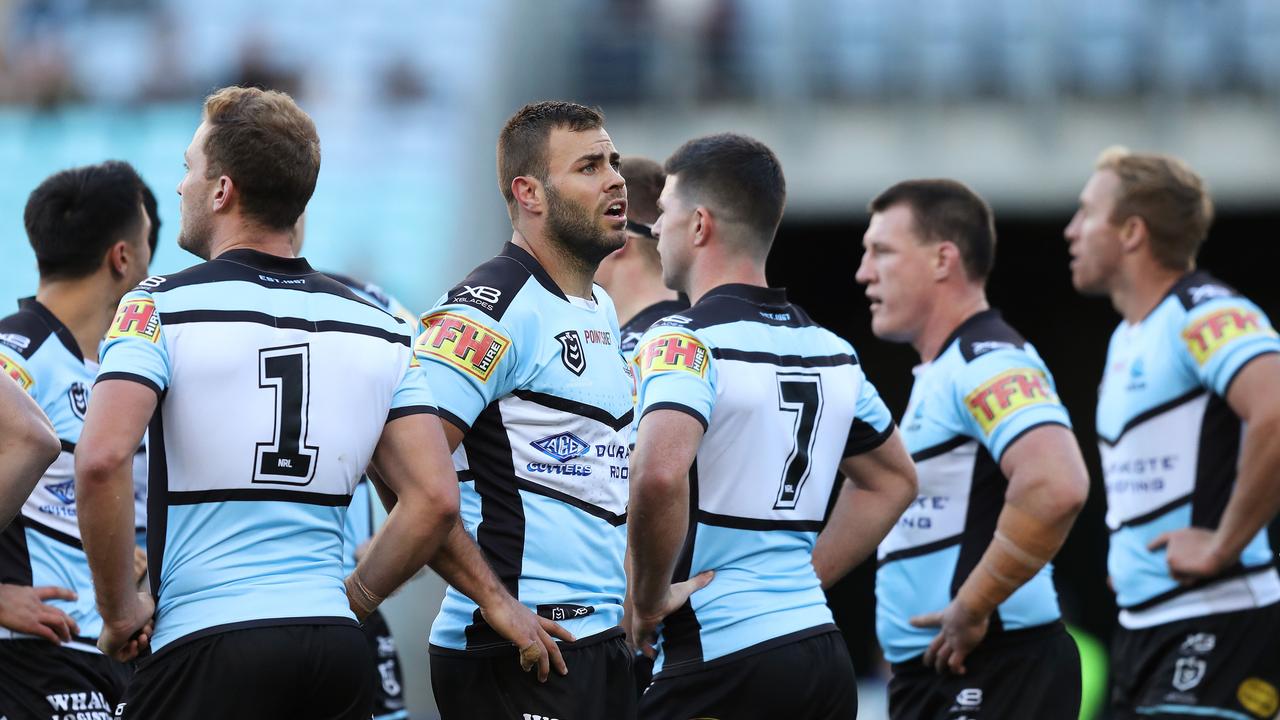 Cronulla copped a shock loss to the Bulldogs and coach John Morris was not happy about it. Picture: Brett Costello