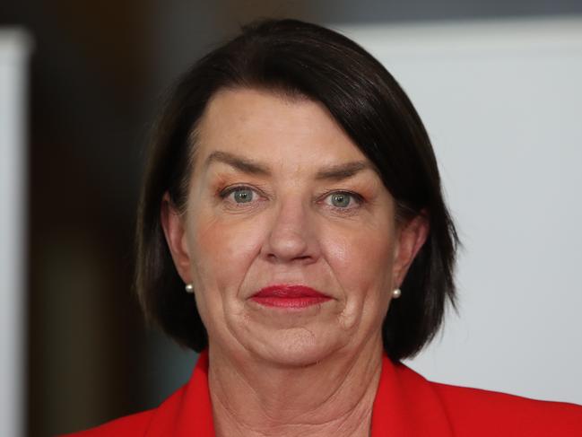 Australian banking Association CEO Anna Bligh defended top execs from NAB following the report’s release. Picture: Kym Smith