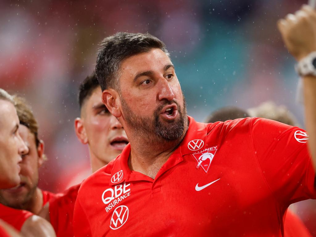 Dean Cox has started his tenure as Sydney Swans coach with a loss. Picture: Dylan Burns/AFL Photos via Getty Images