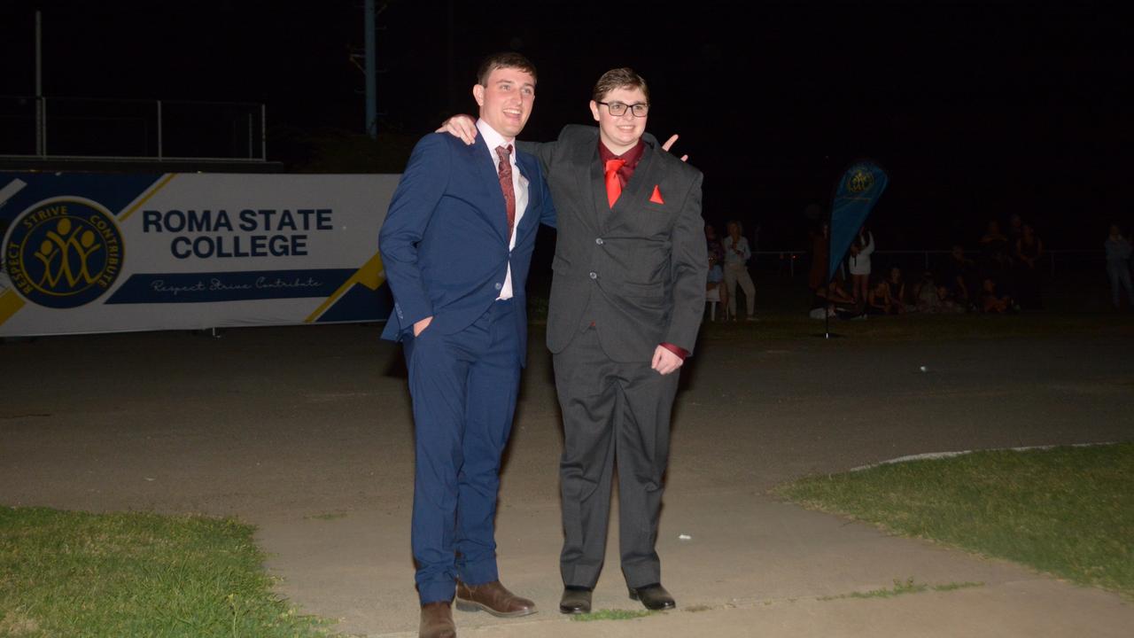 Roma State College formal 2024. James Flower and Liam Scott.