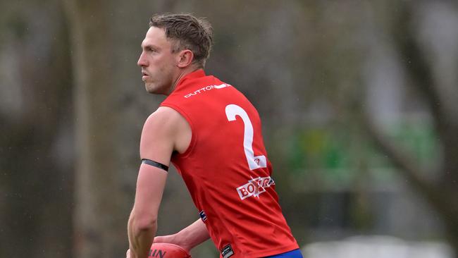 Port Melbourne ColtsÃ&#149; Billie Smedts during the SFNL Port Melbourne Colts v St Paul's McKinnon football match in Port Melbourne, Saturday, Aug. 12, 2023. Picture: Andy Brownbill