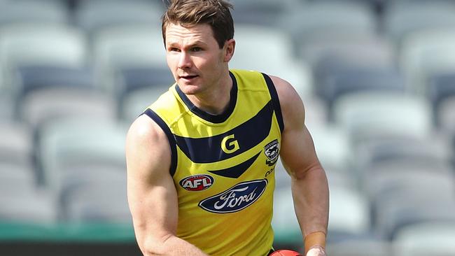 Patrick Dangerfield at Geelong training.