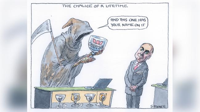 Westpac director Peter Nash Cartoon: John Spooner