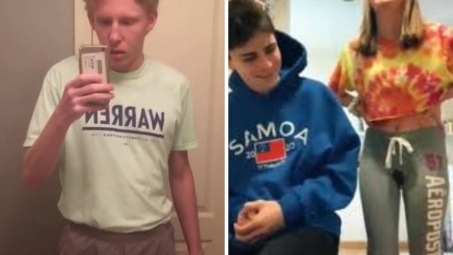 The Pee Your Pants Challenge: participants intentionally urinate in their clothes while recording themselves, usually in a public or semipublic setting. Experts warned it would result in UTIs, rashes and dehydration. Picture: TikTok