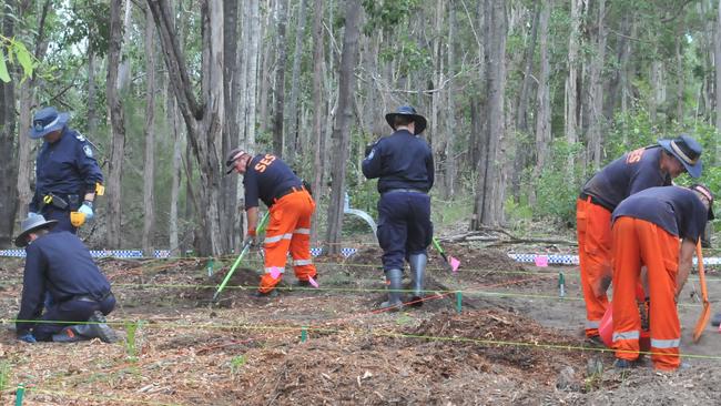 Gympie Times’ journalist Josh Preston, who went to the scene in February 2018 following revelations it was being investigated as a murder, said the “secluded” rural block about 20 minutes northeast of Gympie was “eerie”.