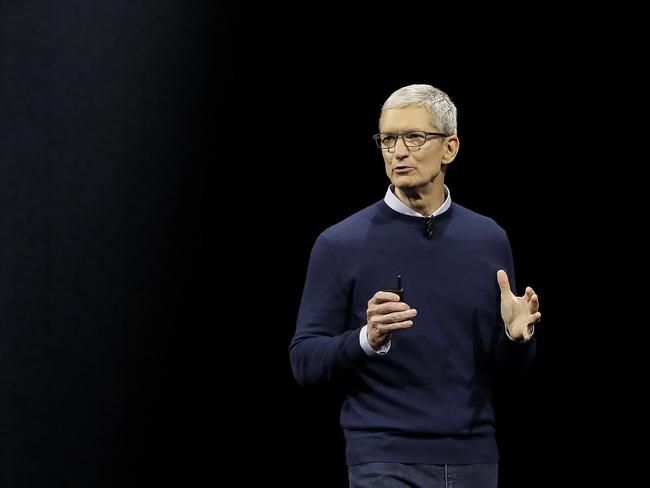 Apple CEO Tim Cook. Picture: AP