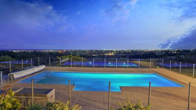 The view from Luke Kokotis’s million-dollar Onkaparinga Hills home. Picture: realestate.com.au