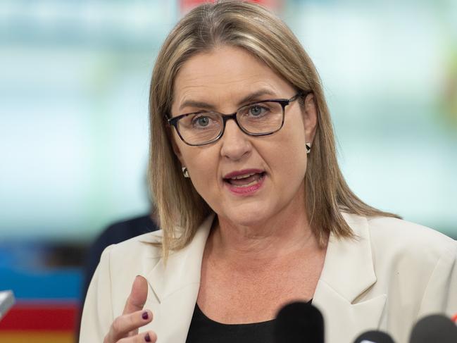 Premier Jacinta Allan refused to be drawn on whether the government would support the proposal for land tax exemptions. Picture: Nicki Connolly