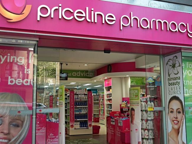 Sydney, Australia - October 17, 2017: Priceline Pharmacy store on Oxford st. Priceline is one of the largest Australian health and beauty retailers, owned and operated by Australian Pharmaceutical Industries.